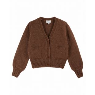 EMILE & IDA - LIGNE FEMME - CARDIGAN CORA | CHATAIGNE