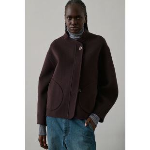 SOEUR - MANTEAU WINDSOR | AUBERGINE