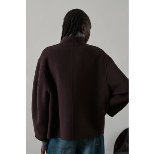 SOEUR - MANTEAU WINDSOR | AUBERGINE