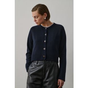 SOEUR - CARDIGAN VIRGINIA | NAVY
