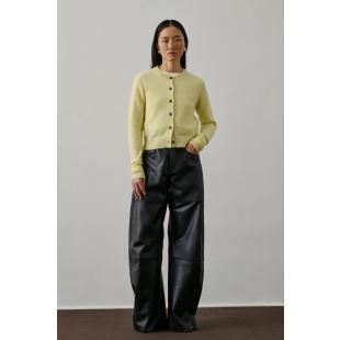 SOEUR - CARDIGAN GRIFFITH | JAUNE ACIDE