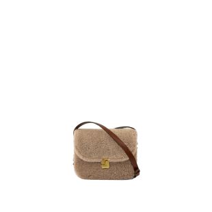 SOEUR - SAC MINI BELLISSIMA | SHEARLING SABLE