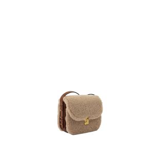 SOEUR - SAC MINI BELLISSIMA | SHEARLING SABLE