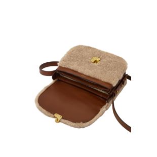 SOEUR - SAC MINI BELLISSIMA | SHEARLING SABLE