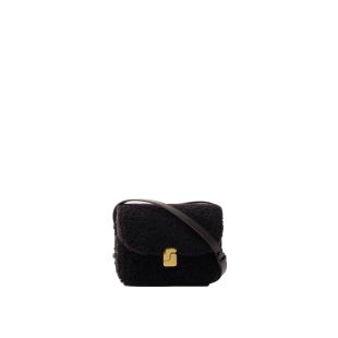 SOEUR - SAC MINI BELLISSIMA | SHEARLING MARRON