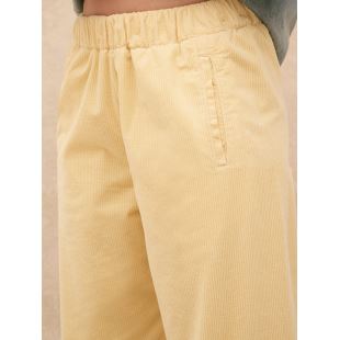 HOD PARIS - PANTALON LARGE JIMMY VELOURS | POLLEN
