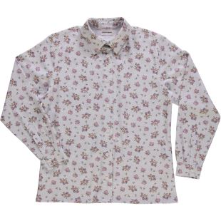 POUDRE ORGANIC - CHEMISE CAPUCINE | FLEURI ROSE GRIS