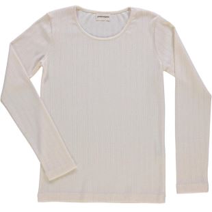 POUDRE ORGANIC - T-SHIRT EGLANTINE POINTELLE | ECRU