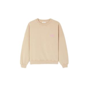 AMERICAN VINTAGE - SWEAT PLIZZY COL ROND | DUNE