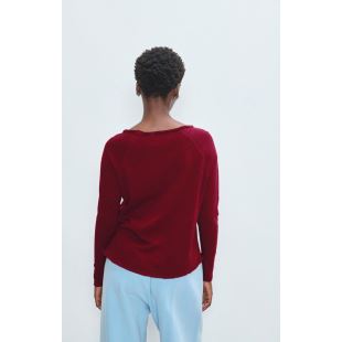 AMERICAN VINTAGE - TEE SONOMA ML COL BATEAU | CERISIER VINTAGE