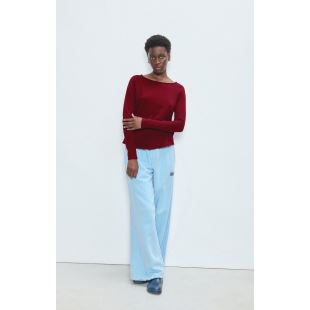 AMERICAN VINTAGE - TEE SONOMA ML COL BATEAU | CERISIER VINTAGE