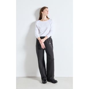 AMERICAN VINTAGE - TEE SONOMA ML COL BATEAU | BLANC