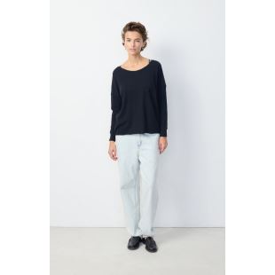 AMERICAN VINTAGE - TEE SONOMA ML COL BATEAU | NOIR