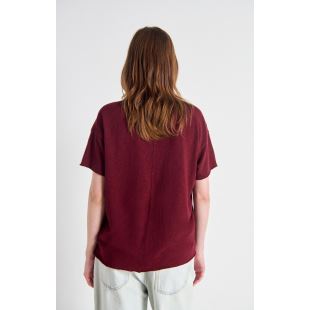 AMERICAN VINTAGE - TEE SONOMA MC COL ROND 02 | CERISIER VINTAGE