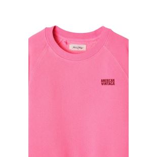 AMERICAN VINTAGE - SWEAT ENFANT IZUBIRD | ROSE FLUO