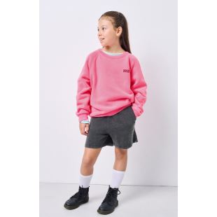 AMERICAN VINTAGE - SWEAT ENFANT IZUBIRD | ROSE FLUO