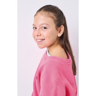 AMERICAN VINTAGE - SWEAT ENFANT IZUBIRD | ROSE FLUO