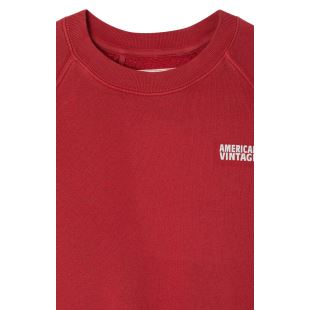 AMERICAN VINTAGE - SWEAT ENFANT IZUBIRD | CERISE VINTAGE