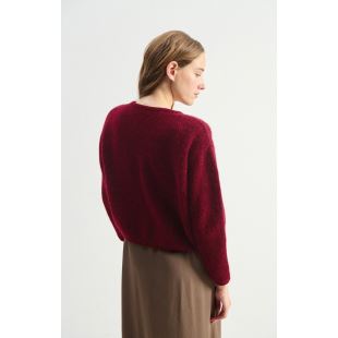 AMERICAN VINTAGE - CARDIGAN VITOW | CERISIER CHINÉ