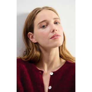 AMERICAN VINTAGE - CARDIGAN VITOW | CERISIER CHINÉ