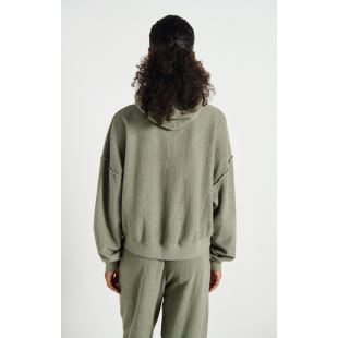 AMERICAN VINTAGE - SWEAT BOBYPARK ML CAPUCHE | ARGILE