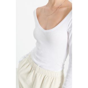 AMERICAN VINTAGE - TEE SHIRT MASSACHUSETTS | BLANC