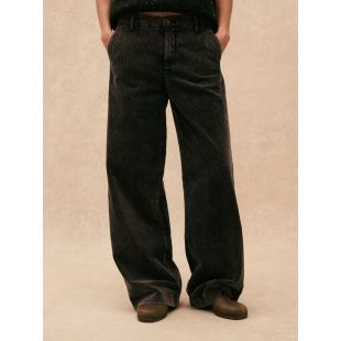 HOD PARIS - PANTALON PACIFIE VELOURS WASH | BLACK
