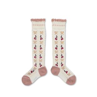 COLLEGIEN - CHAUSSETTES CERISE | DOUX AGNEAU