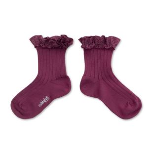 COLLEGIEN - CHAUSSETTES LEA | RAISIN ROSE