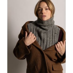 KOON CACHEMIRE - PLASTRON CACHEMIRE | ARDOISE