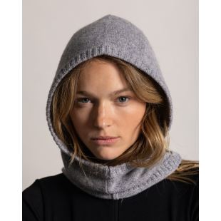 KOON CACHEMIRE - CAGOULE CACHEMIRE | GRIS