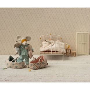 MAILEG - BÉBÉ SOURIS DANS SON COUFFIN | BLEU