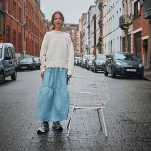 POUDRE ORGANIC - PULL AZALÉE | IVOIRE