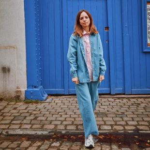 POUDRE ORGANIC - CHEMISE CAPUCINE | RAYURES ROSE