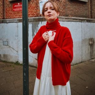 POUDRE ORGANIC - FOULARD LAINE | SCARLETT RED