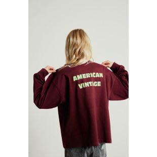 AMERICAN VINTAGE - TEE SHIRT ENFANT FIZ | BORDEAUX VINTAGE