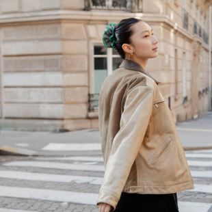 CHOU² - MAXI CHOUCHOU | PIED DE POULE JAUNE ET VERT