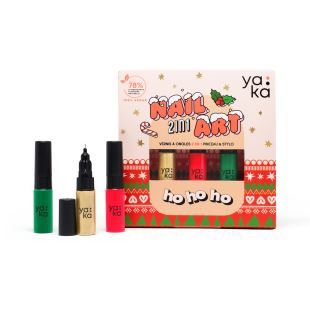 YAKA - COFFRET VERNIS À ONGLES 2 EN 1 | NOËL