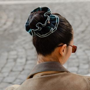 CHOU² - MAXI CHOUCHOU | TARTAN BLEU