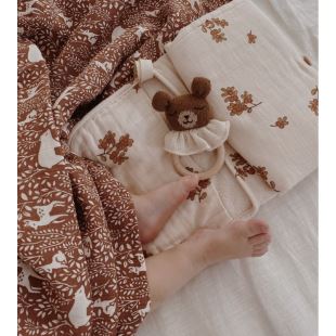 MAIN SAUVAGE - ANNEAU DE DENTITION OURSON | NOISETTE