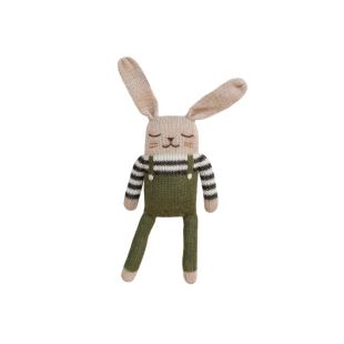MAIN SAUVAGE - DOUDOU LAPIN | SALOPETTE OLIVE