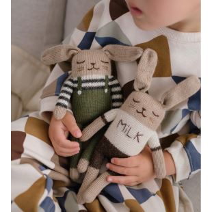 MAIN SAUVAGE - DOUDOU LAPIN | SALOPETTE OLIVE