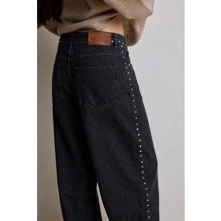 HOD PARIS - PANTALON BARREL NOIR
