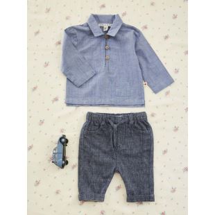 EMILE ET IDA - BLOUSE CHAMBRAY