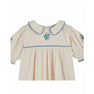 EMILE ET IDA - ROBE BRODÉE | ÉCRU