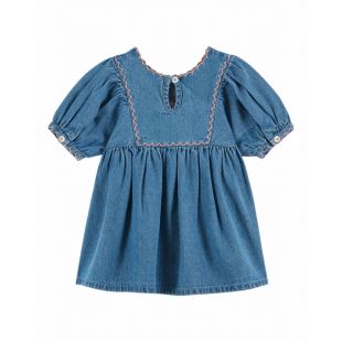 EMILE ET IDA - ROBE BRODÉE | DENIM