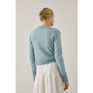 SOEUR - CARDIGAN GRIFFITH | BLEU CELADON