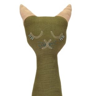 CAMOMILE LONDON - PELUCHE CHAT MOSS & SLATE