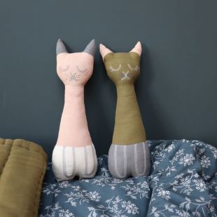 CAMOMILE LONDON - PELUCHE CHAT MOSS & SLATE