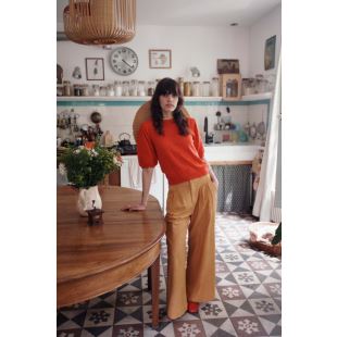 EMILE & IDA - LIGNE FEMME - PULL COQUELICOT